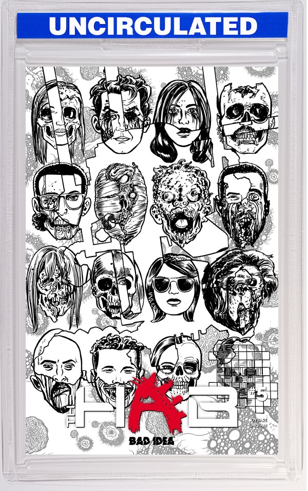 Hab #5 (Of 5) CVR D David Lapham B&W Infected Skulls VAR