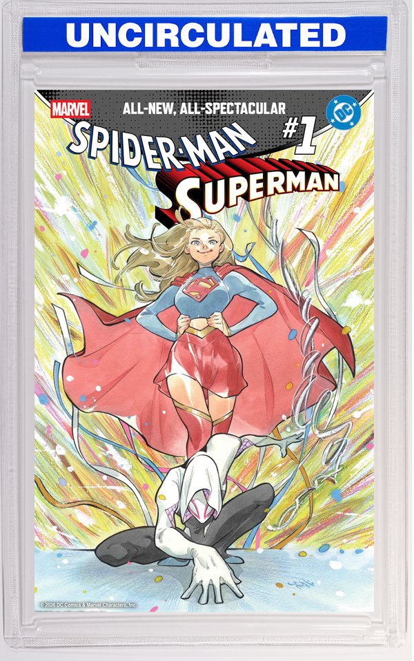 Marvel/DC: Spider-Man/Superman #1 Peach Momoko Variant