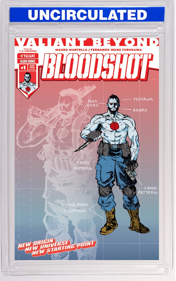 Valiant Beyond: Bloodshot #1 Variant D (Heinz Furukawa Design Variant)