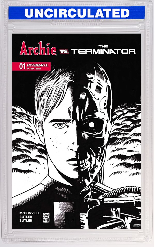 Archie Vs The Terminator #1 CVR O INC Francesco Francavilla Line Art VAR