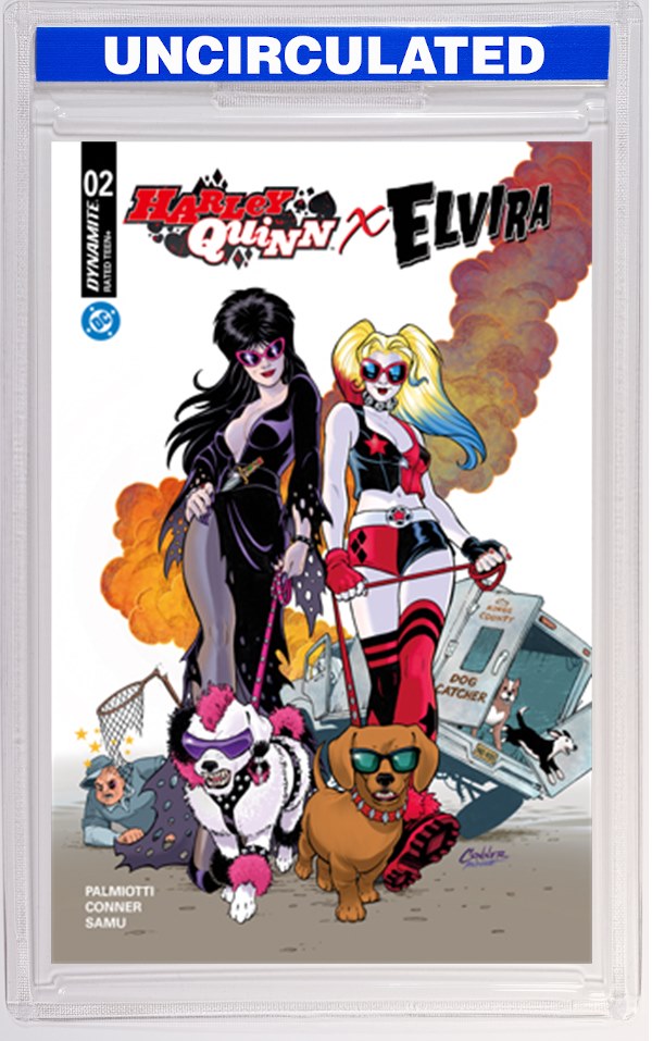 Harley Quinn X Elvira #2 CVR A Amanda Conner Dogs