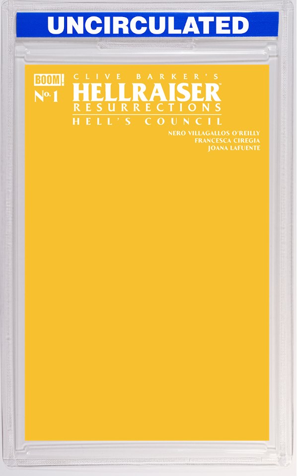 Hellraiser: Resurrections - Hell's Council #1 C Yellow Blank Sketch Variant