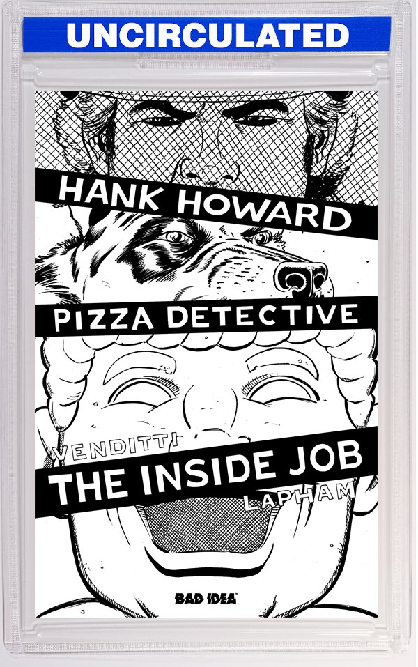Hank Howard, Pizza Detective The Inside Job #1 (One Shot) CVR F INC David Lapham B&W VAR