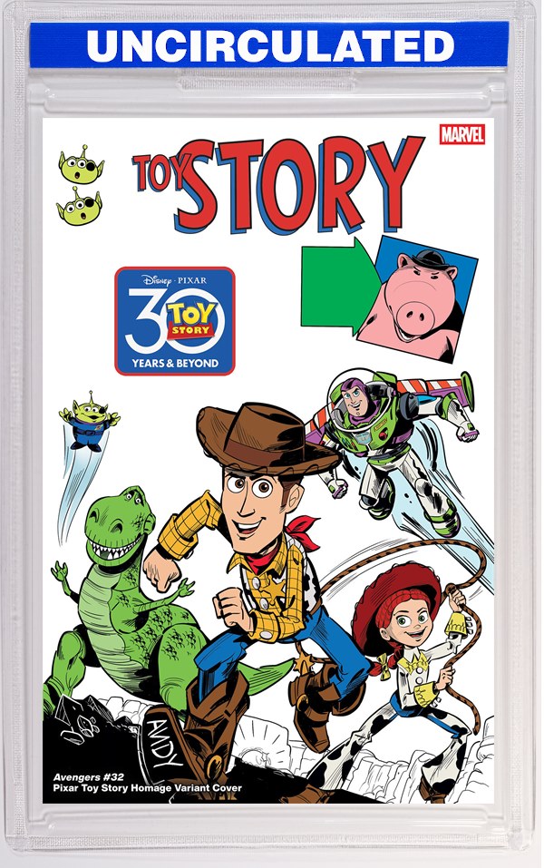 Avengers #32 Marco Forcelloni Pixar Toy Story Homage Variant