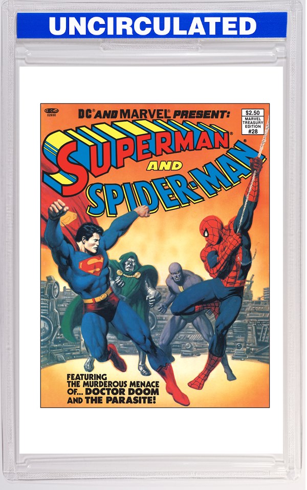 DC And Marvel Present Superman And Spider-Man (Marvel Treasury Edition #28) #1 Facsimile Edition CVR A John Romita Sr & Bob Larkin (11"x17")