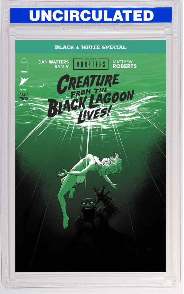 Universal Monsters Creature From The Black Lagoon Lives Black & White Special #2 (Of 2) CVR A Matthew Roberts