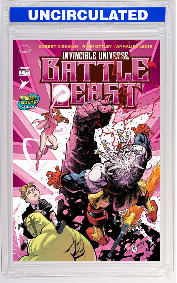 Invincible Universe Battle Beast #7 CVR H Ryan Ottley & Annalisa Leoni Invincible Team Up Variant