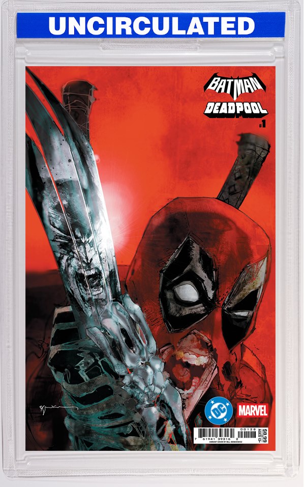 DC Marvel Batman Deadpool #1 (One Shot) CVR Q Bill Sienkiewicz Incredible Hulk 340 Homage Card Stock VAR