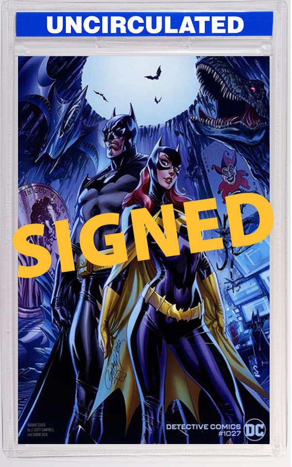 DF Detective Comics #1027 J Scott Campbell Variant Signed By John Romita Jr