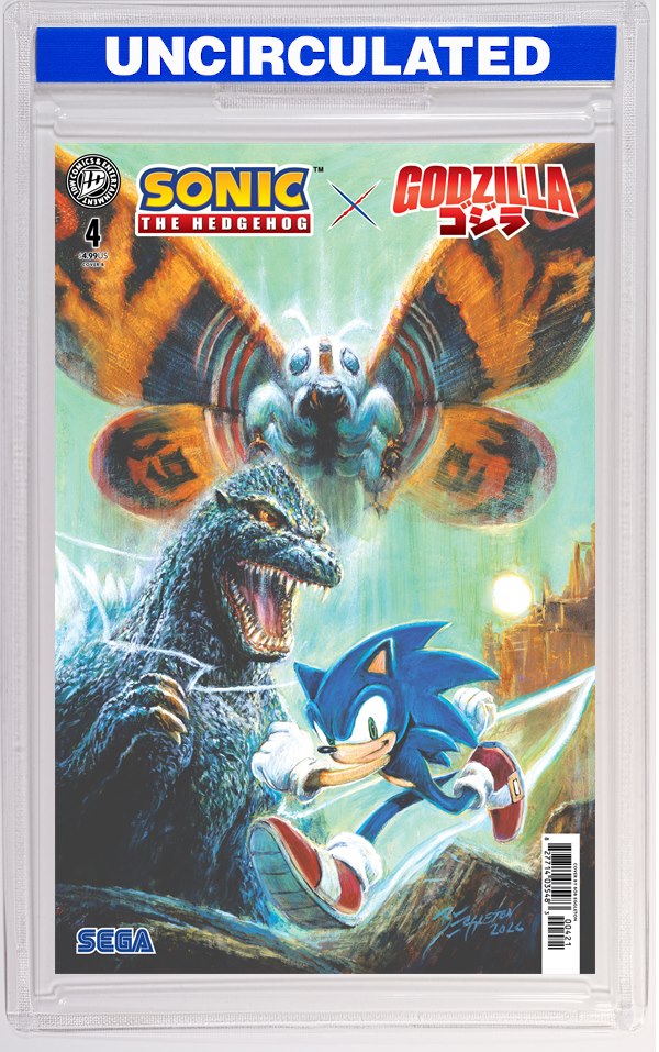 Sonic The Hedgehog X Godzilla #4 Variant B (Eggleton)