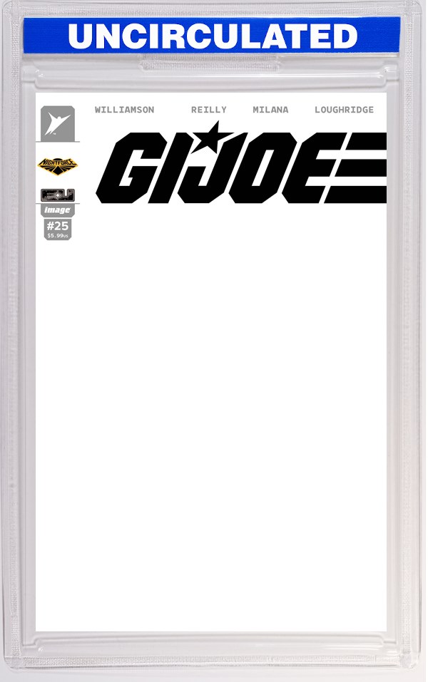 GI Joe #25 CVR H Blank Sketch Night Force VAR