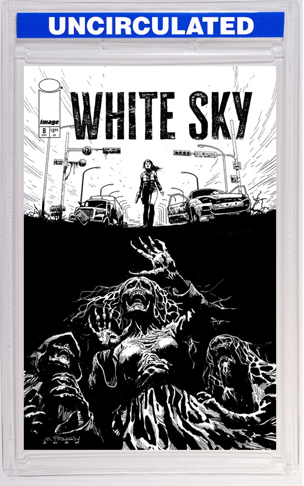 White Sky #8 CVR B Marcelo Frusin B&W VAR (MR)