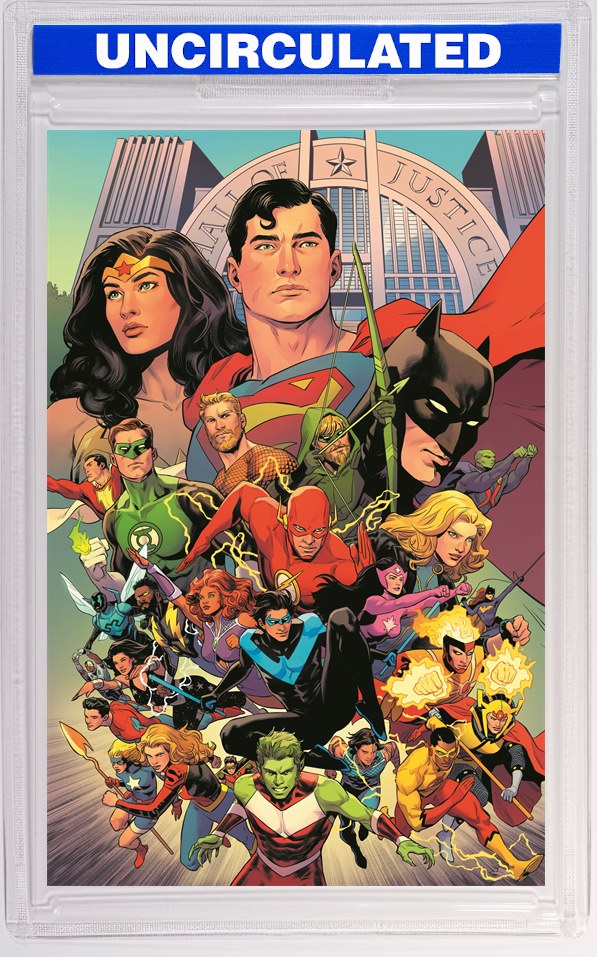 Justice League Unlimited #9 CVR D Travis Moore Card Stock VAR (We Are Yesterday)