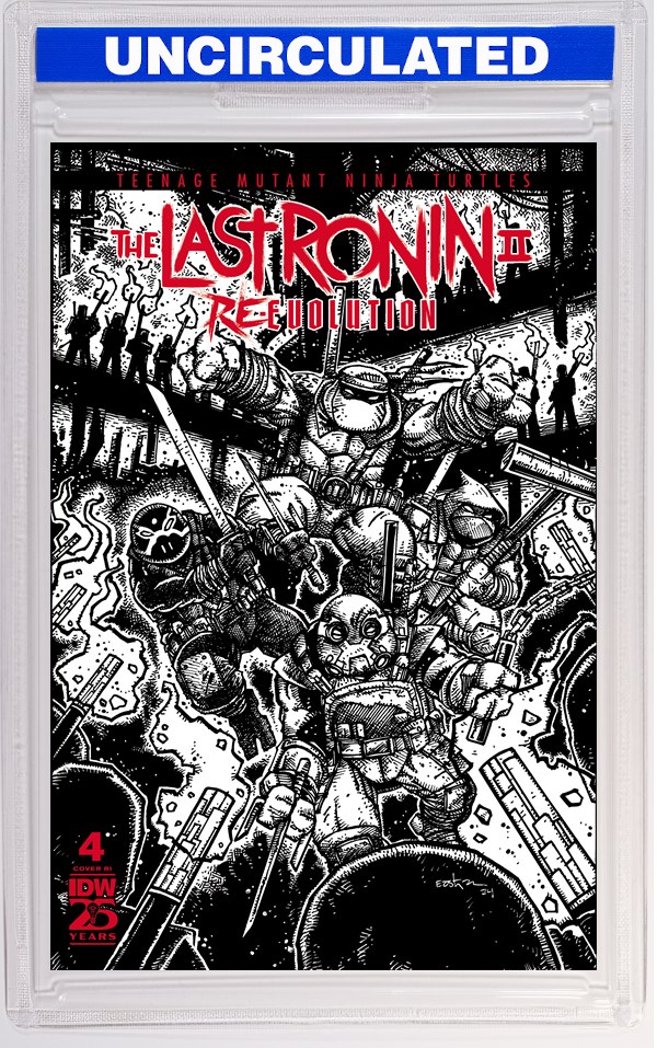 Teenage Mutant Ninja Turtles: The Last Ronin II Re-Evolution #4 Variant RI (Eastman B&W)