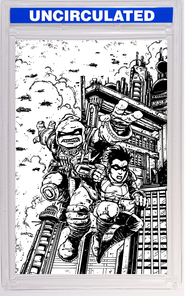 Teenage Mutant Ninja Turtles: The Last Ronin--Training Day Variant RI (Eastman Full Art B&W)