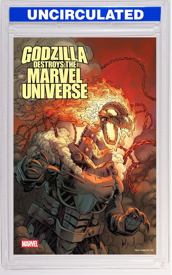 Godzilla Destroys The Marvel Universe #2 Dave Wachter Marvelized Ghost Rider-Zilla Variant