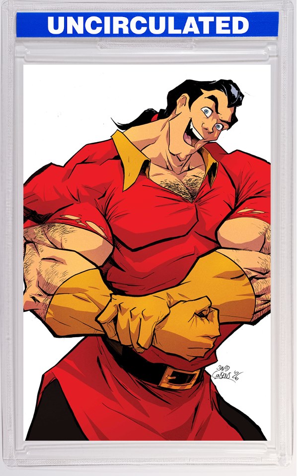 Disney Villains Gaston #5 CVR E INC David Cousens Virgin VAR