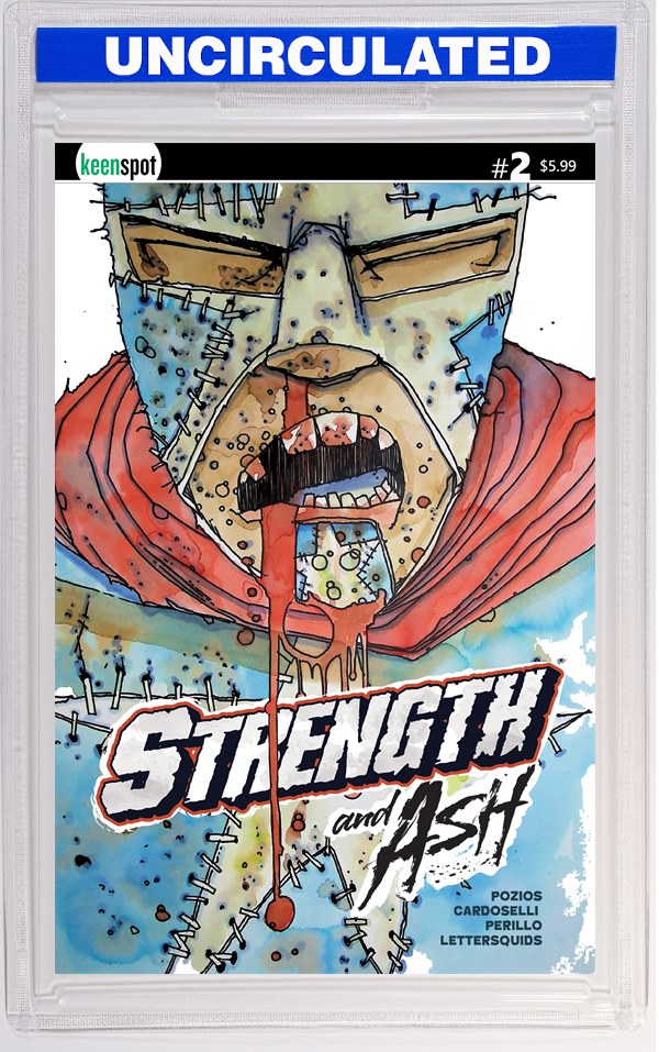 Strength & Ash #2 CVR A Stefano Cardoselli & Francesca Perillo Red White & Blue