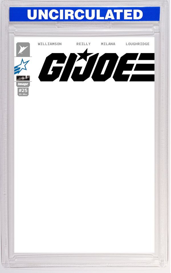 GI Joe #25 CVR G Blank Sketch Joe VAR