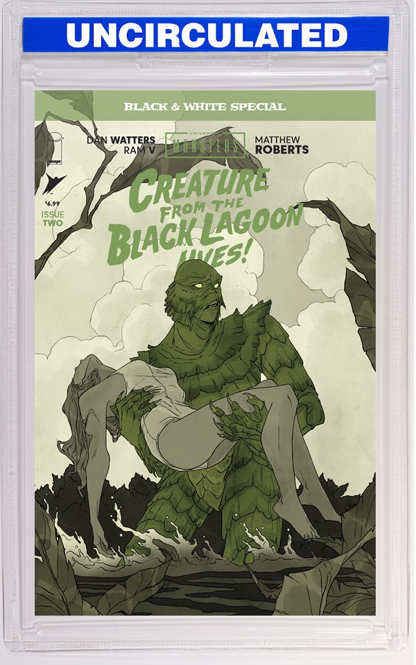 Universal Monsters Creature From The Black Lagoon Lives Black & White Special #2 (Of 2) CVR B Abigail Larson VAR