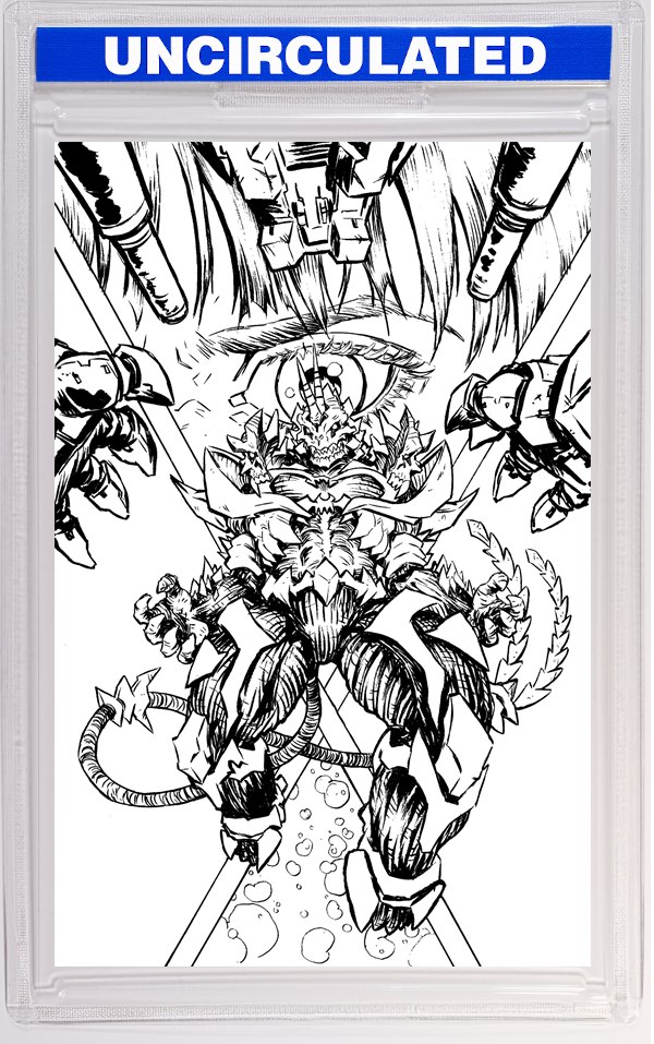 Starship Godzilla: Invasion X [Kai-Sei Era] #4 Variant RI (Ono B&W Full Art)
