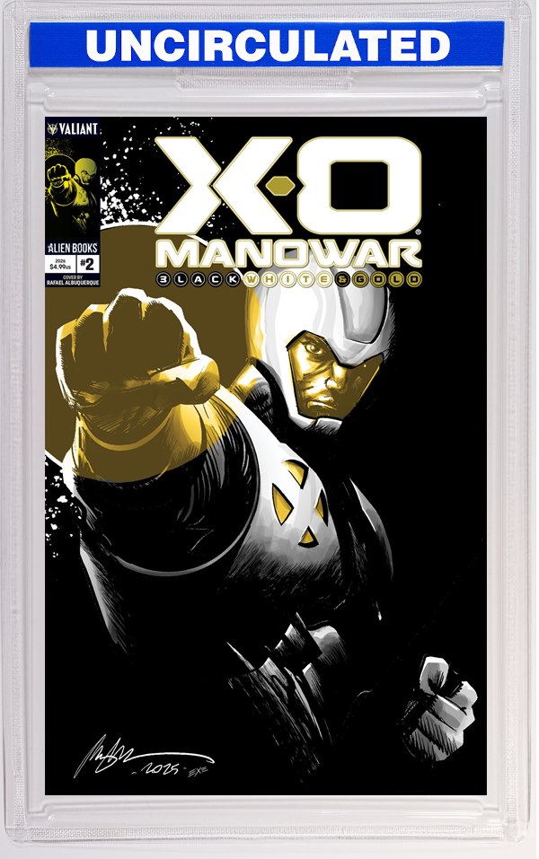 X-O Manowar: Black, White & Gold #2 Cover A (Albuquerque)
