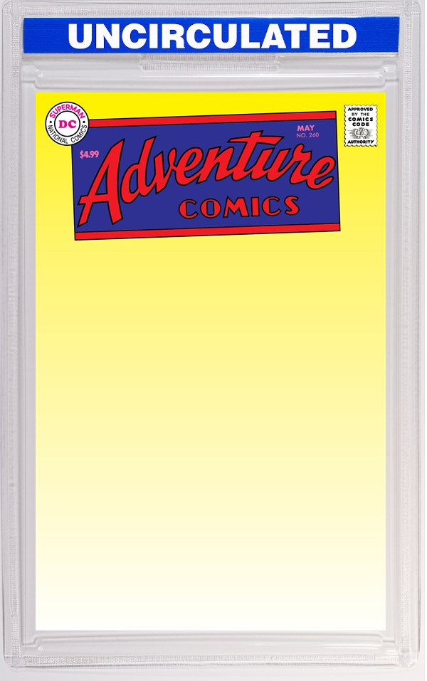 ADVENTURE COMICS #260 FACSIMILE EDITION CVR B BLANK CARD STOCK VAR