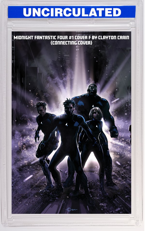 Midnight Fantastic Four #1 Clayton Crain 3-Part Connecting Variant