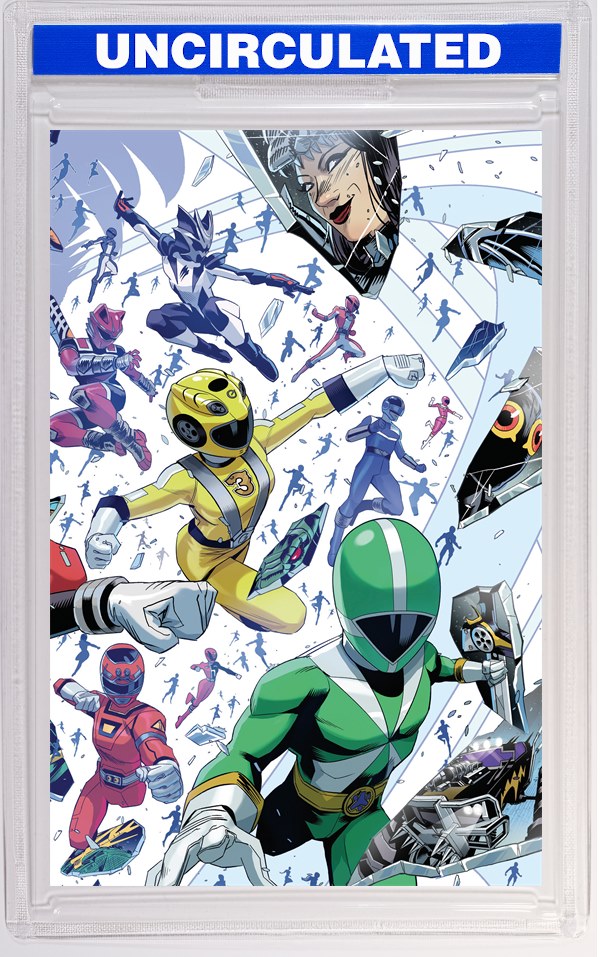 Power Rangers Unlimited #4 C Every Ranger Ever Card Stock Connecting Variant (Full Art, Zonno)