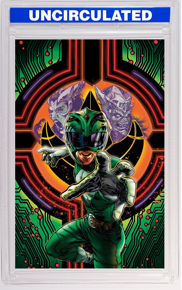 Power Rangers Green #3 D Foil Variant (Full Art, Foil, Harris)