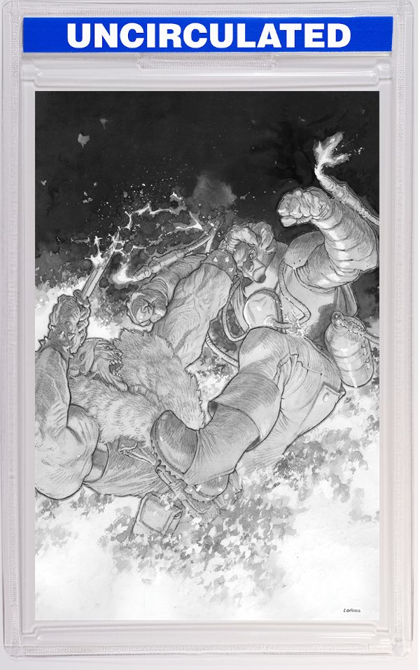 Fort Psycho #5 Cover D Lewis LaRosa B&W VAR
