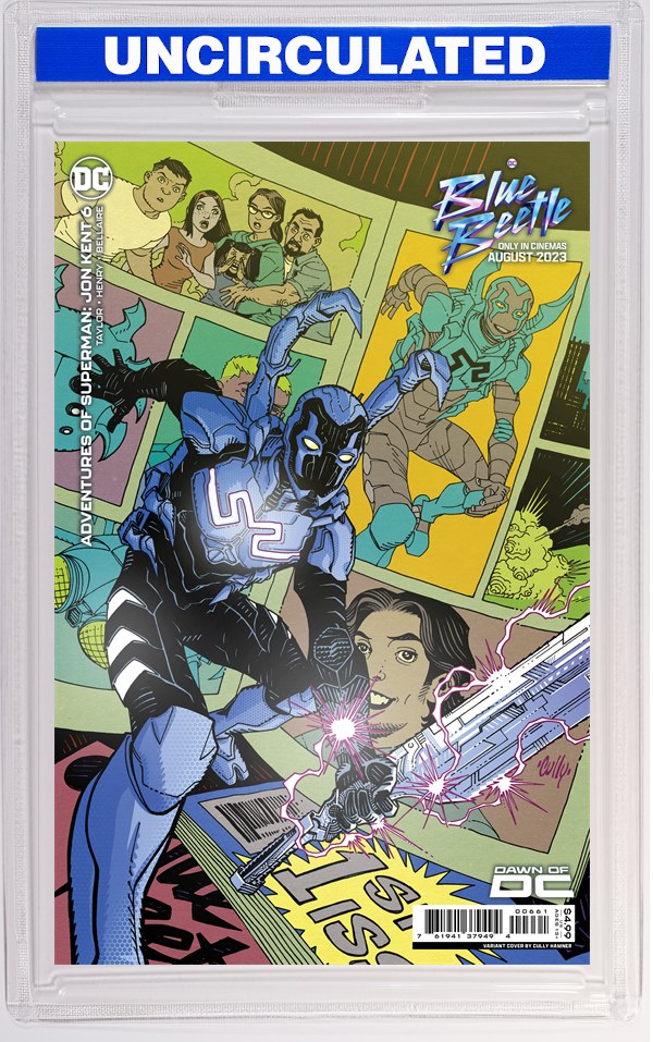 ADVENTURES OF SUPERMAN JON KENT #6 (OF 6) CVR D CULLY HAMNER BLUE BEETLE MOVIE CARD STOCK VAR