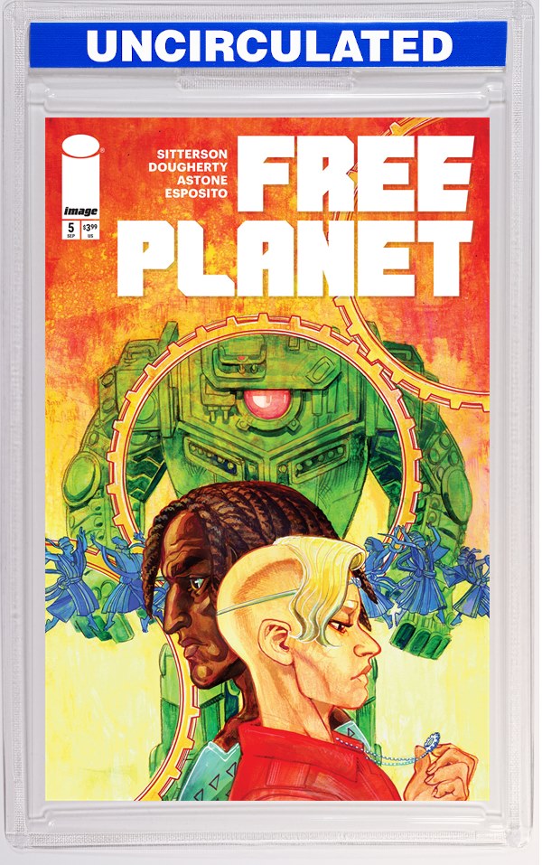 Free Planet #5 CVR B Jed Dougherty Green VAR