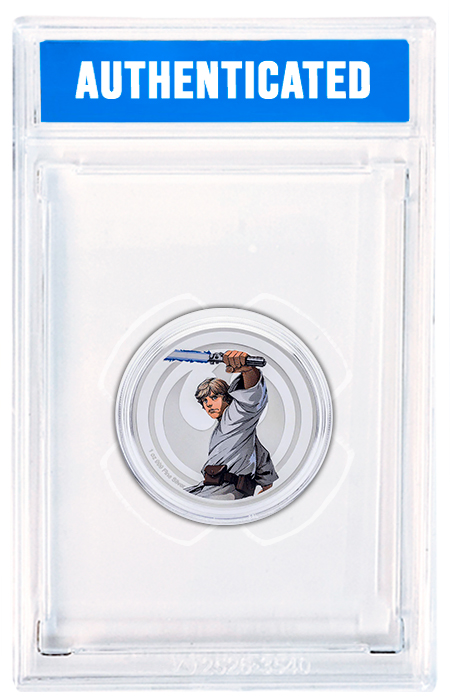 Star Wars - Luke Skywalker VS Darth Vader 1 oz Silver Medallion (Limited to 2000)