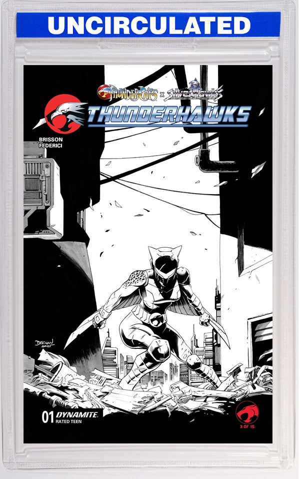 Thundercats X Silverhawks Thunderhawks #1 CVR I INC Declan Shalvey Line Art VAR