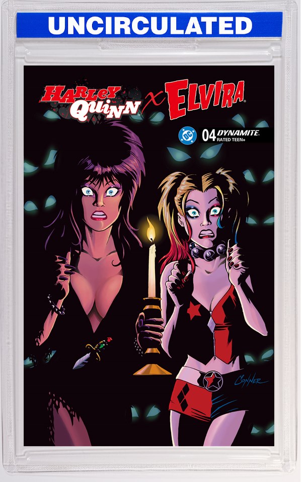 Harley Quinn X Elvira #4 CVR H INC Amanda Conner Candle VAR