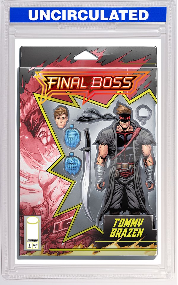 Final Boss #1 CVR E INC Tyler Kirkham Action Figure VAR (MR)
