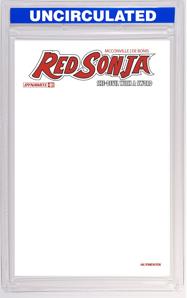 Red Sonja She Devil With A Sword #1 CVR F Blank Authentix VAR