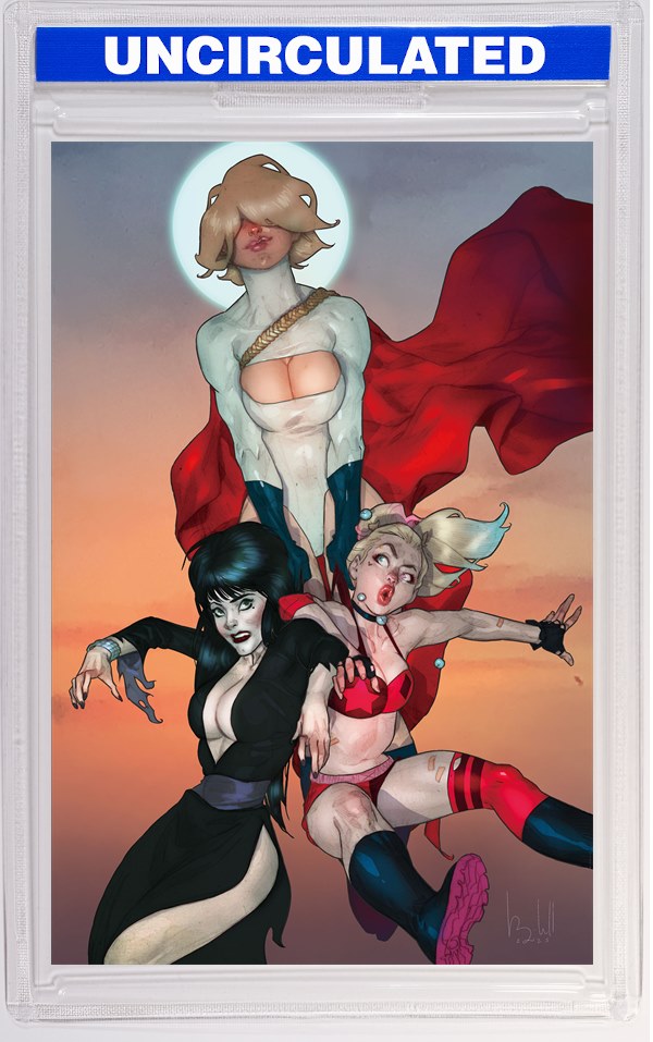 Harley Quinn X Elvira #3 CVR H INC Ben Caldwell Virgin VAR