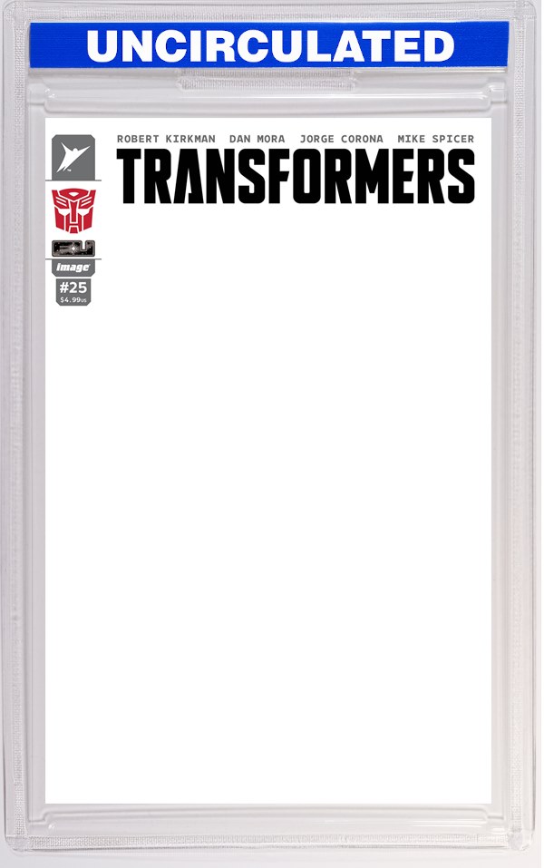 Transformers #25 CVR G Blank Sketch Autobot VAR