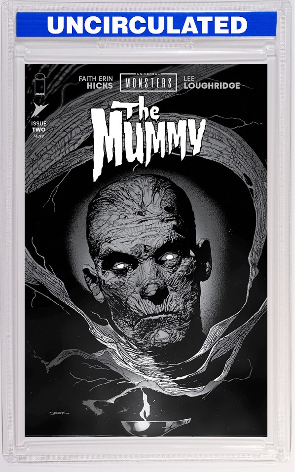 Universal Monsters The Mummy #2 (Of 4) CVR D INC Ryan Sook B&W Classic Horror VAR