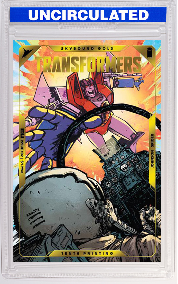 Transformers #2 CVR A Daniel Warren Johnson & Mike Spicer Emboss & Gold Foil (10th Printing)