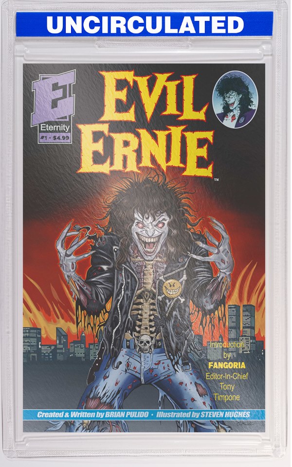 Evil Ernie #1 35th Anniversary Facsimile Edition CVR E Eric Mache Metal Premium VAR