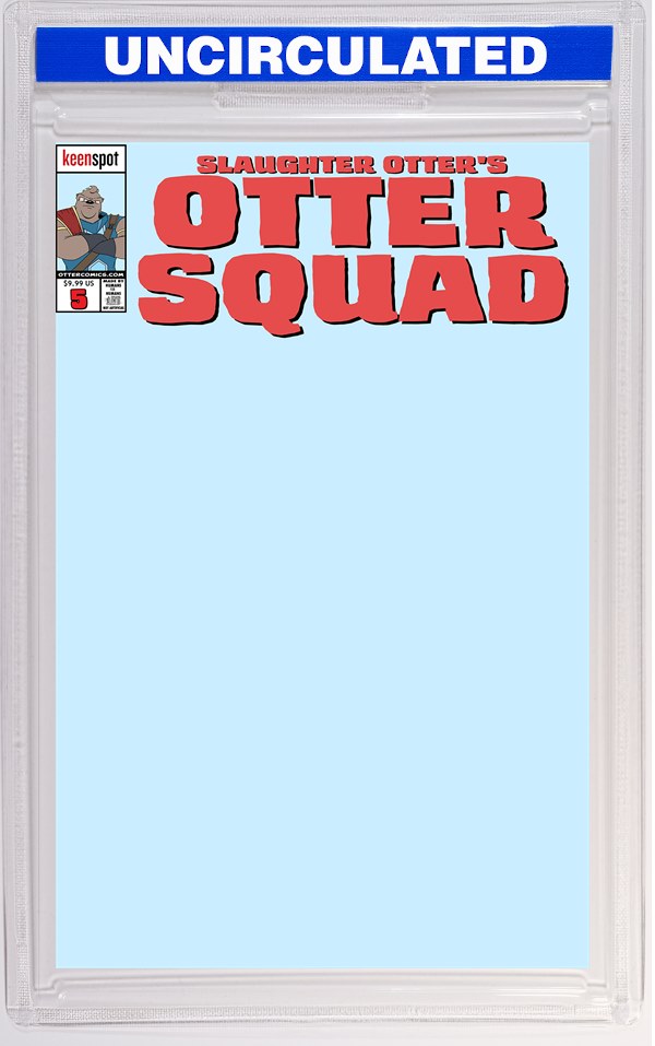 Otter Squad #5 CVR D Baby Blue Blank Sketch Cover Bagged With Trading Card VAR