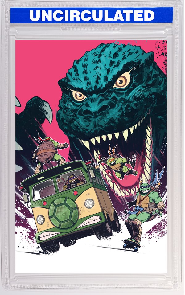 Teenage Mutant Ninja Turtles X Godzilla #3 Variant RI (Wijngaard Full Art)