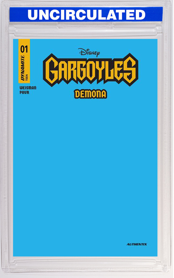 Gargoyles Demona #1 CVR T Blue Blank Cover Authentix FOC Bonus VAR