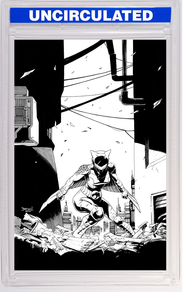 Thundercats X Silverhawks Thunderhawks #1 CVR L INC Declan Shalvey Line Art Virgin VAR