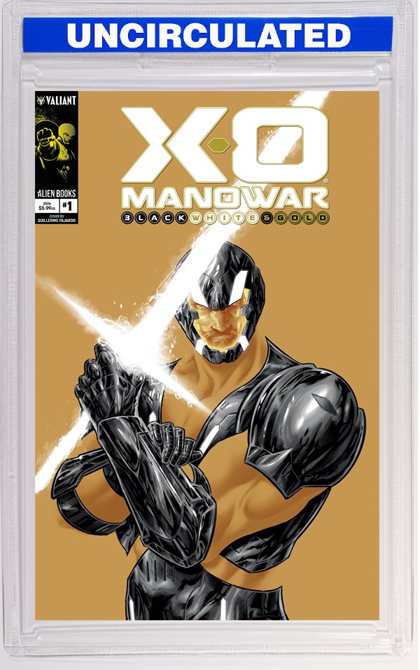 X-O Manowar Black, White & Gold #1 Cover A (Fajardo)
