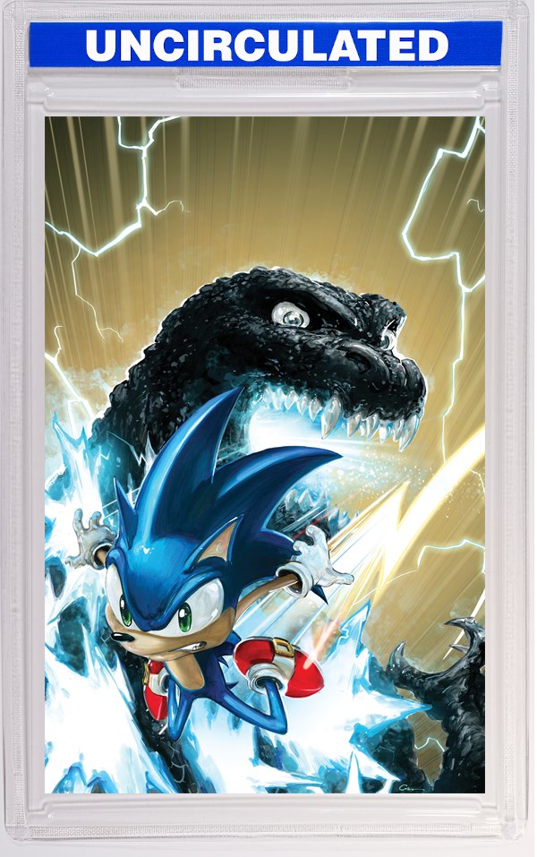 Sonic The Hedgehog X Godzilla #1 Variant RI (Crain Full Art)