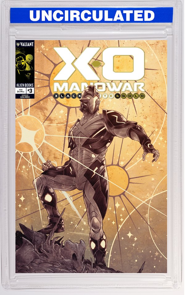X-O Manowar: Black, White & Gold #3 Cover A (Merli)